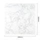 Bolero Square Marble Effect Tabletop White 600mm