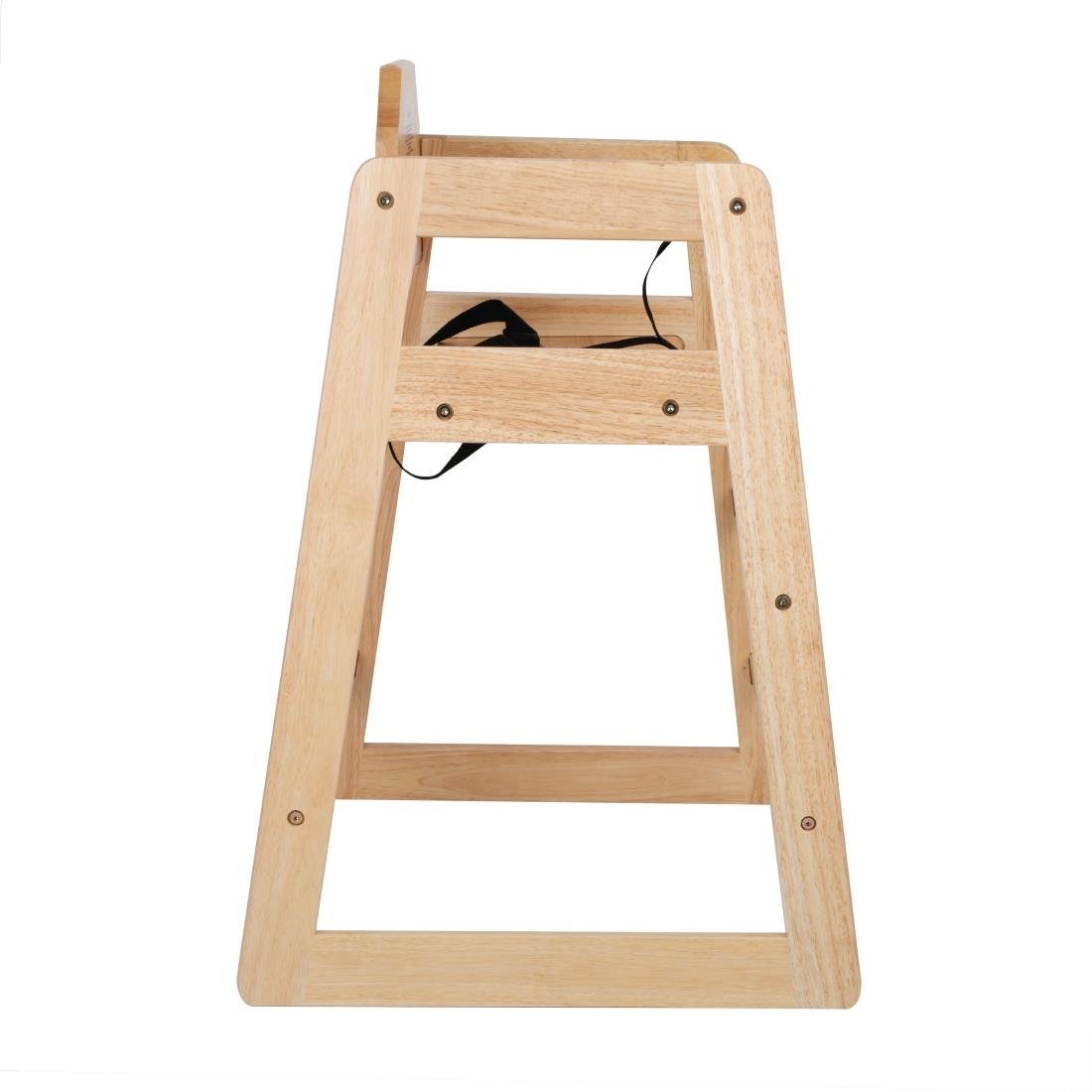 Bolero Wooden Highchair Natural Finish