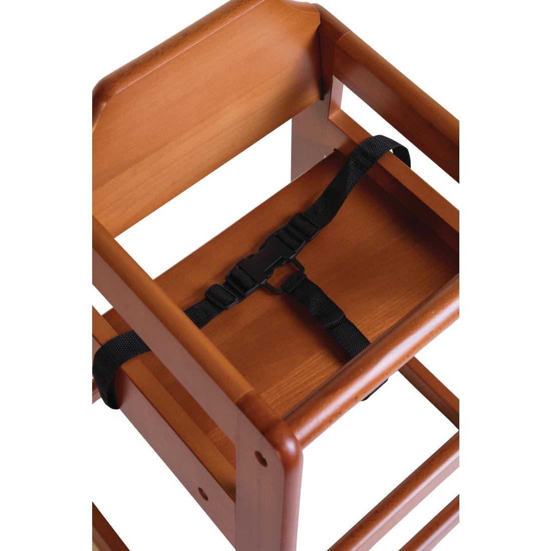 Bolero Wooden Highchair Dark Wood Finish