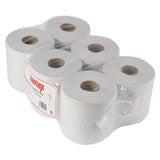 Jantex Centrefeed White Rolls 2-Ply 120m (Pack of 6)