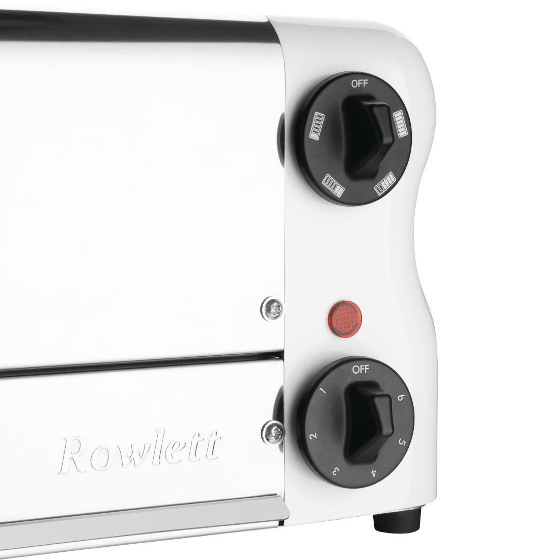 Rowlett Esprit Toaster White 6 Slot w/2x Additional Elements & Sandwich Cage