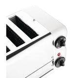 Rowlett Esprit Toaster White 6 Slot w/2x Additional Elements & Sandwich Cage