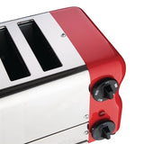 Rowlett Esprit 6 Slot Toaster Traffic Red w/2x Additional Elements & Sandwich Cage