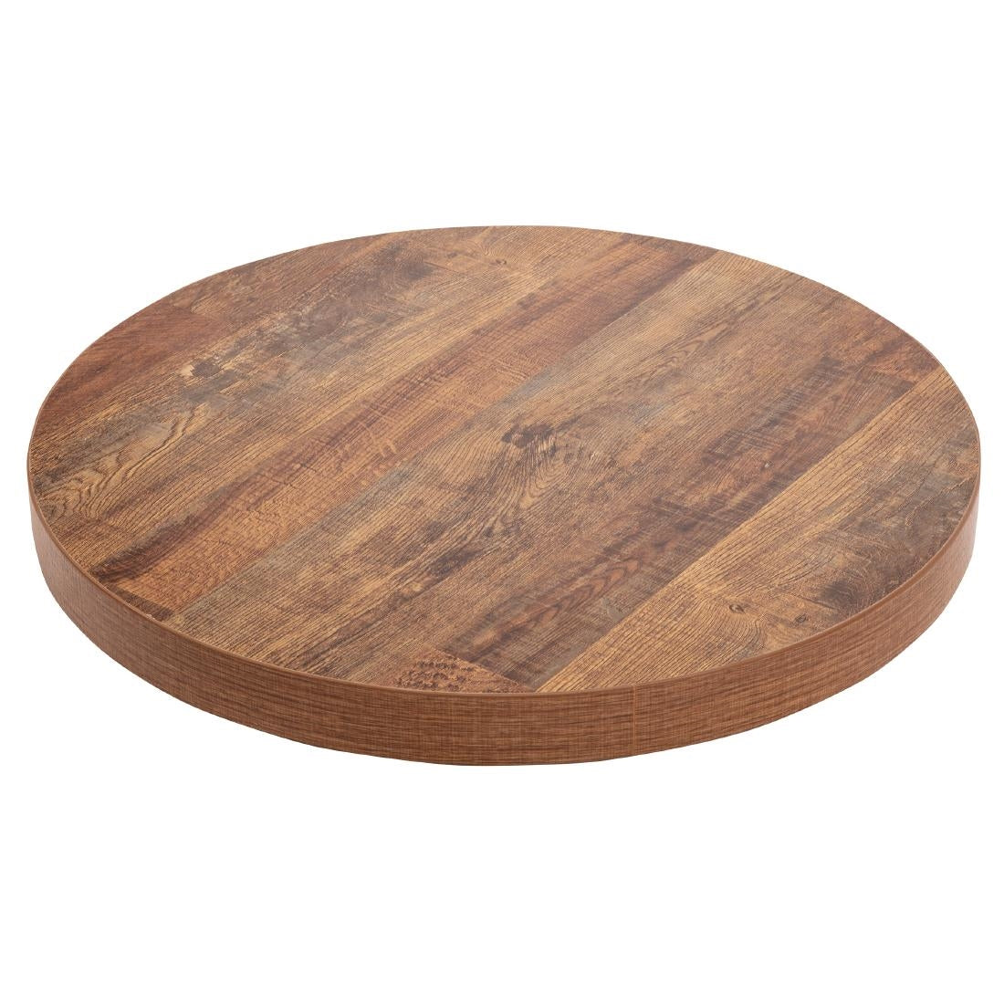 Bolero Pre-Drilled Round Table Top Urban Dark 600mm