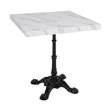 Bolero Pre-drilled Square Table Top 700mm Marble Effect