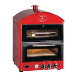 King Edward Pizza King Oven with Warmer Red PKIW/RED