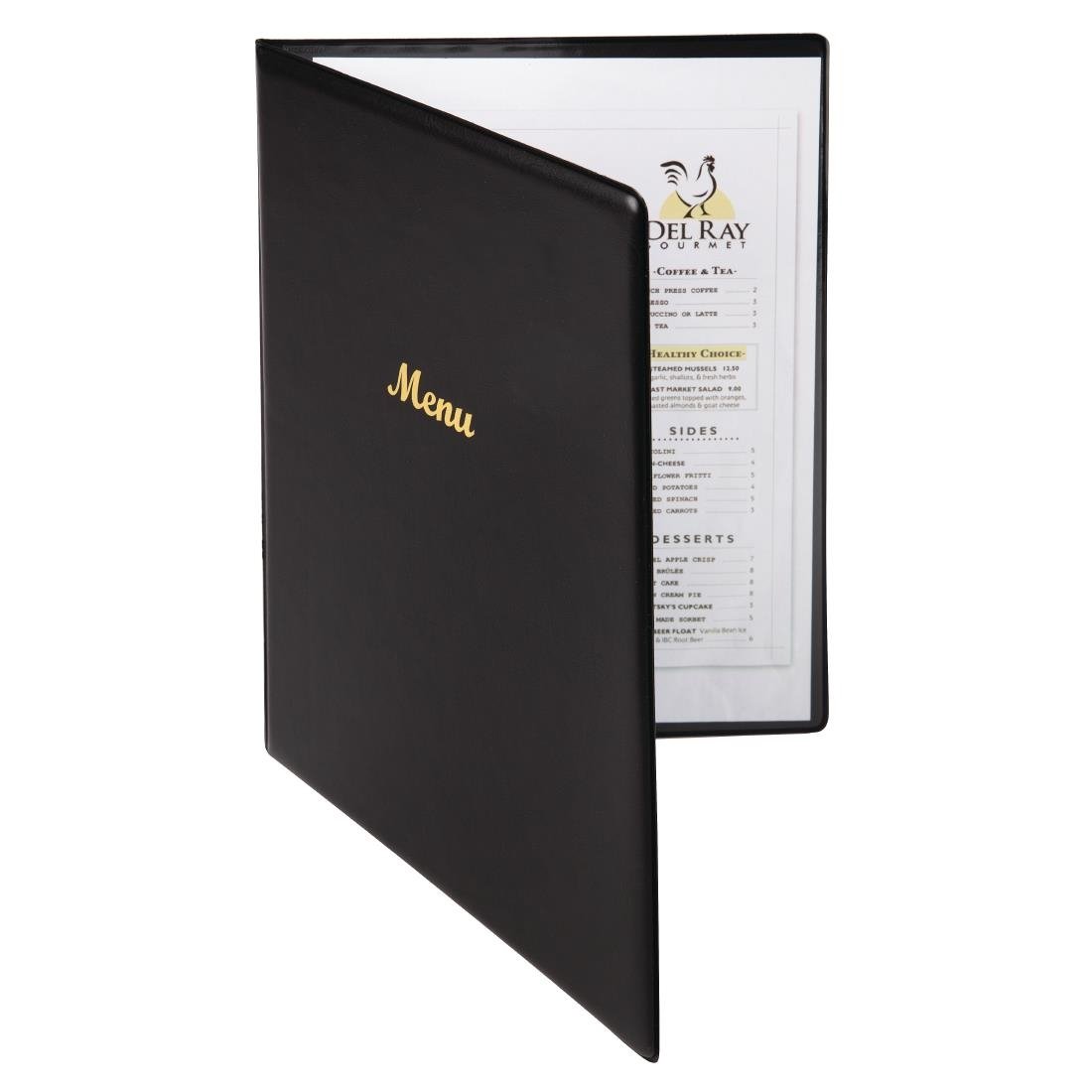 Olympia PVC Menu Cover Black A4