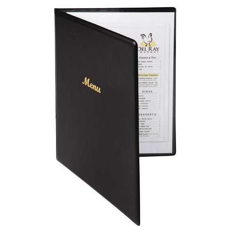 Olympia PVC Menu Cover Black A4