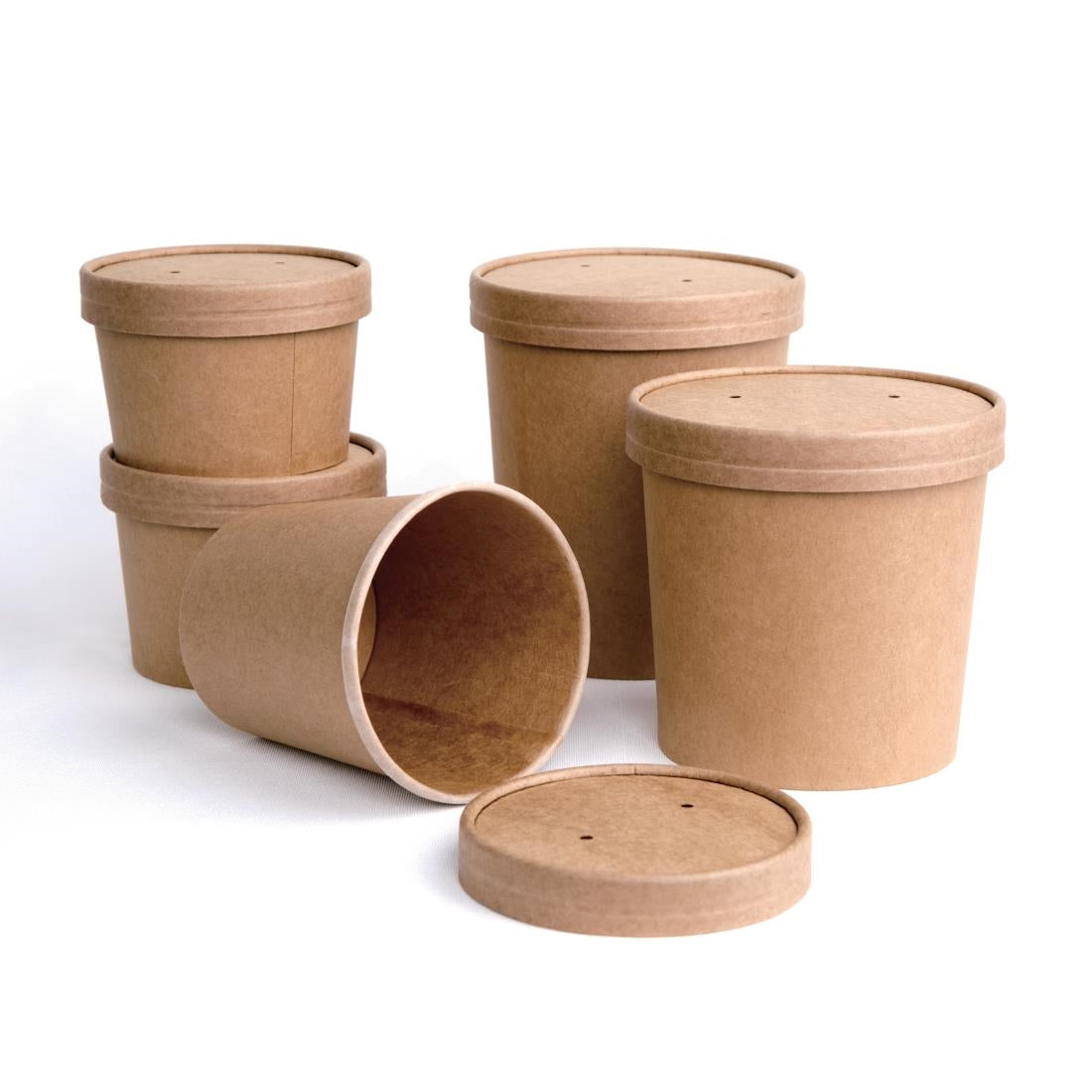 Fiesta Compostable Soup Containers 98mm 230ml / 8oz (Pack of 500)