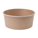 Fiesta Compostable Round Kraft Salad Bowls 750ml / 26oz (Pack of 300)