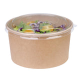 Fiesta Green Compostable Round Kraft Salad Bowls 1000ml - 35oz (Pack of 300)