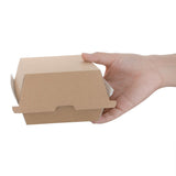 Fiesta Green Compostable Kraft Burger Boxes Small 105mm (Pack of 200)