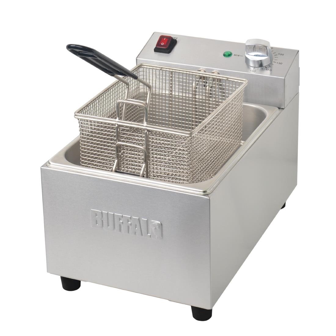 Buffalo Single Tank Single Basket 5Ltr Countertop Fryer 2.8kW