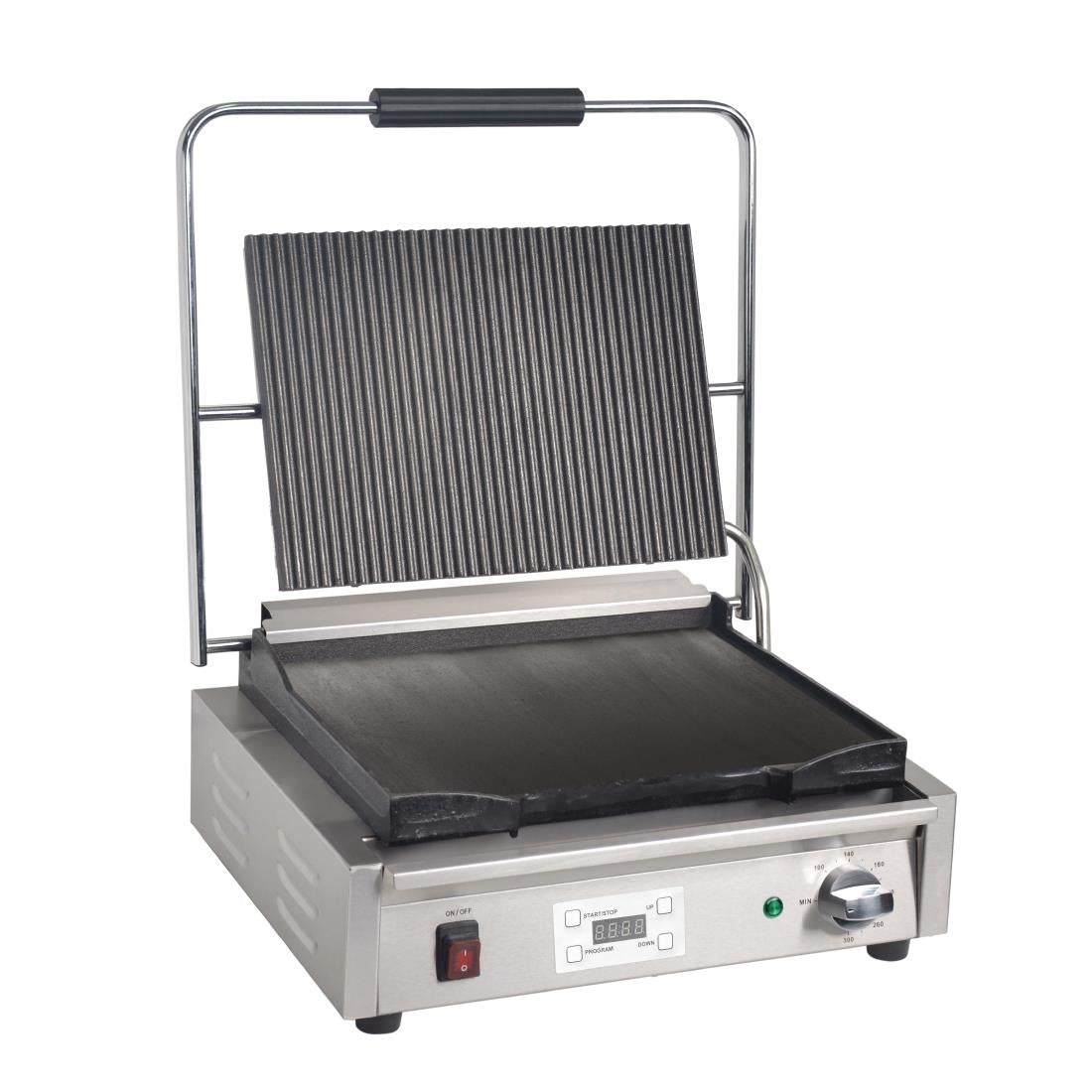 Buffalo Large Ribbed Top Contact Grill