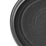 Olympia Cavolo Flat Round Plates Textured Black 180mm (Pack of 6)