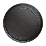 Olympia Cavolo Textured Black Flat Round Plates 270mm (Pack of 4)