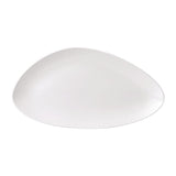 Isla White Chefs' Triangle Plate 13 3/4 x 7 3/8 " (Box 6)