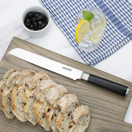 Vogue Bistro Bread Knife Black 20.5cm
