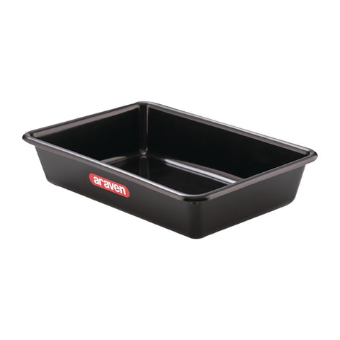 Araven Deep Food Tray Black 10Ltr