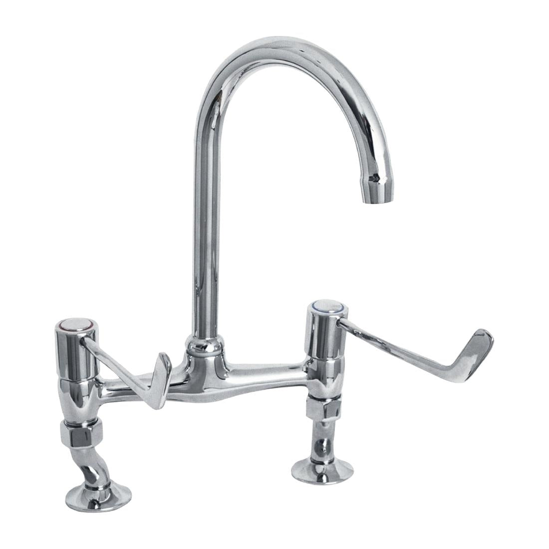 KWC DVS Lever Operated Bridge Mixer Tap