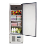 Polar Single Door Slimline Fridge Stainless Steel 440Ltr