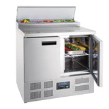 Polar Refrigerated Pizza and Salad Prep Counter 254Ltr