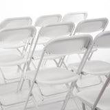 Bolero Folding Chair White (Pack of 10)