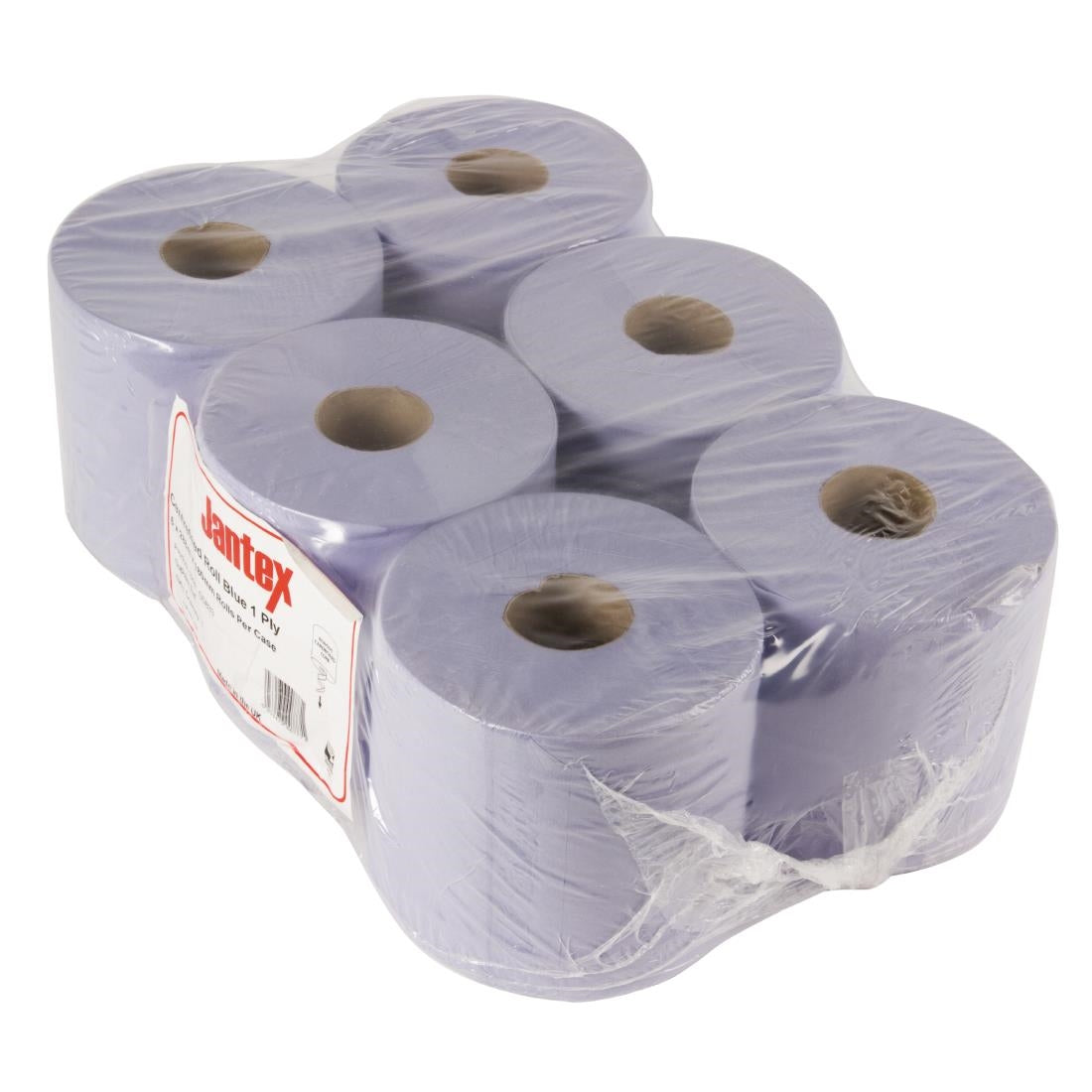 Jantex Blue Centrefeed Rolls 1ply 285m (Pack of 6)