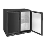 Polar G-series 850mm Double Door Back Bar Cooler Solid Door 198 Ltr