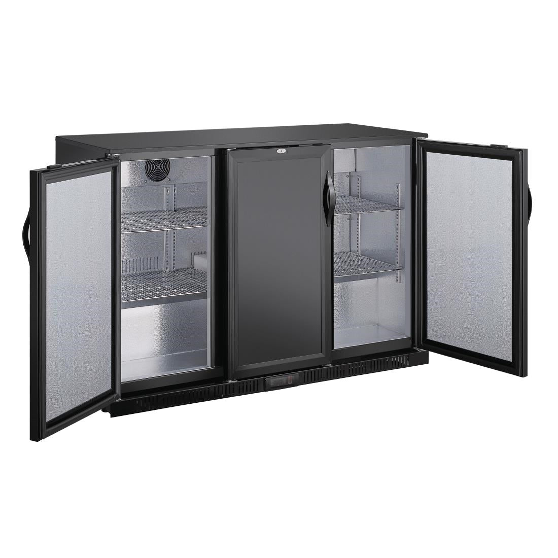 Polar G-series 850mm Triple Door Back Bar Cooler Solid Door 320 Ltr