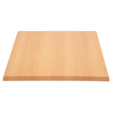 Bolero Pre-drilled Square Tabletop Beech Effect 600mm