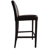 Bolero Faux Leather High Bar Stool Brown (Single)