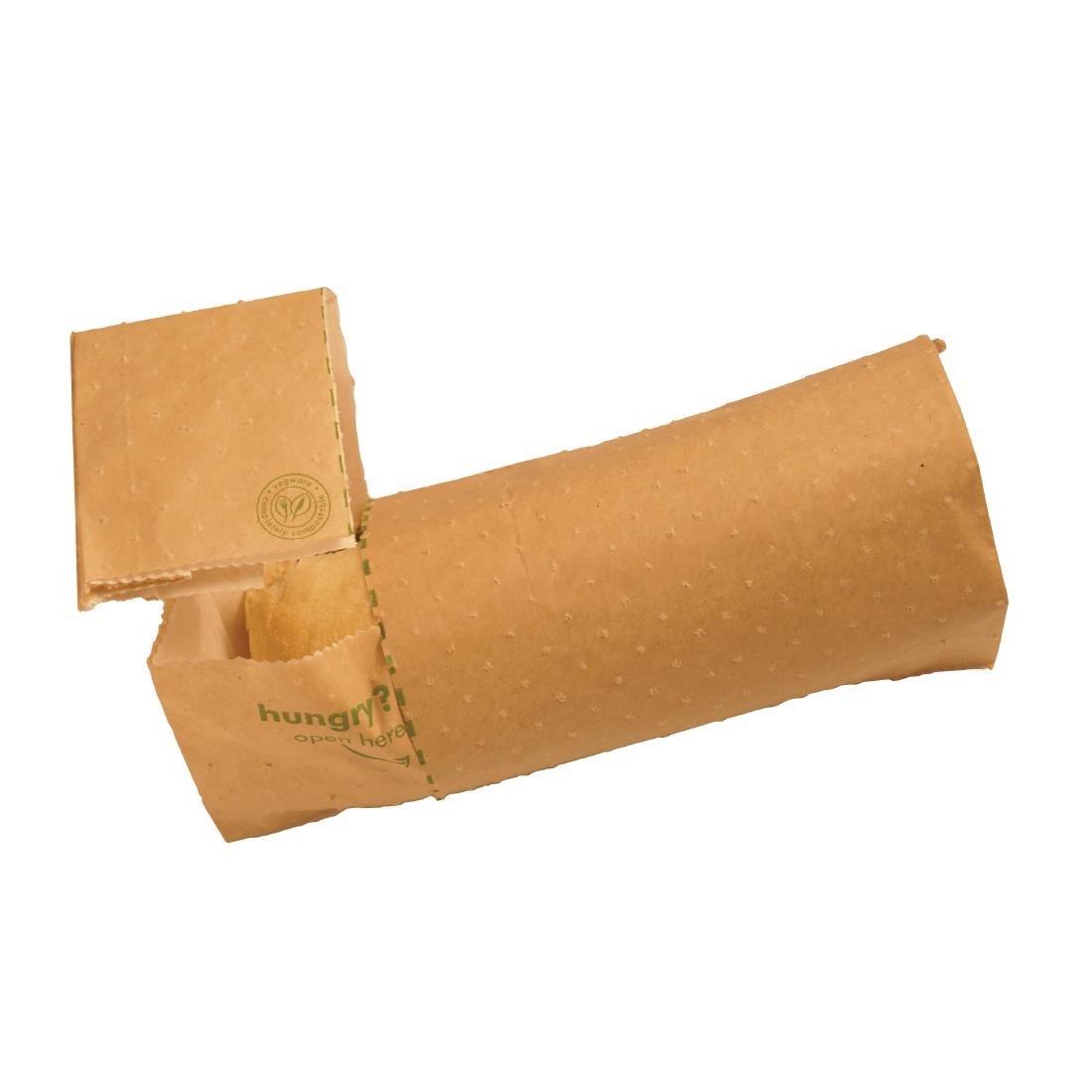 Vegware Compostable Kraft Panini Bags (Pack of 500)