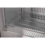 Polar Back Bar Cooler with Hinged Doors in Stainless Steel 208Ltr