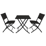 Bolero PE Wicker Folding Chair Set (Pack of 2)