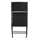 Bolero PE Wicker Folding Chair Set (Pack of 2)