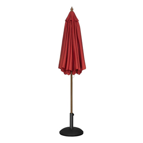 Bolero Round Parasol 2.5m Diameter Red