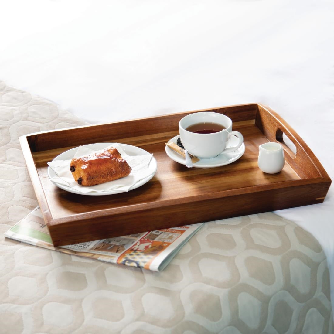 Olympia Large Acacia Wood Butler Tray 510mm