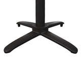 Bolero Aluminium Flip Top Table Base Black