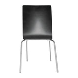 Bolero Black Square Back Side Chair (Pack of 4)