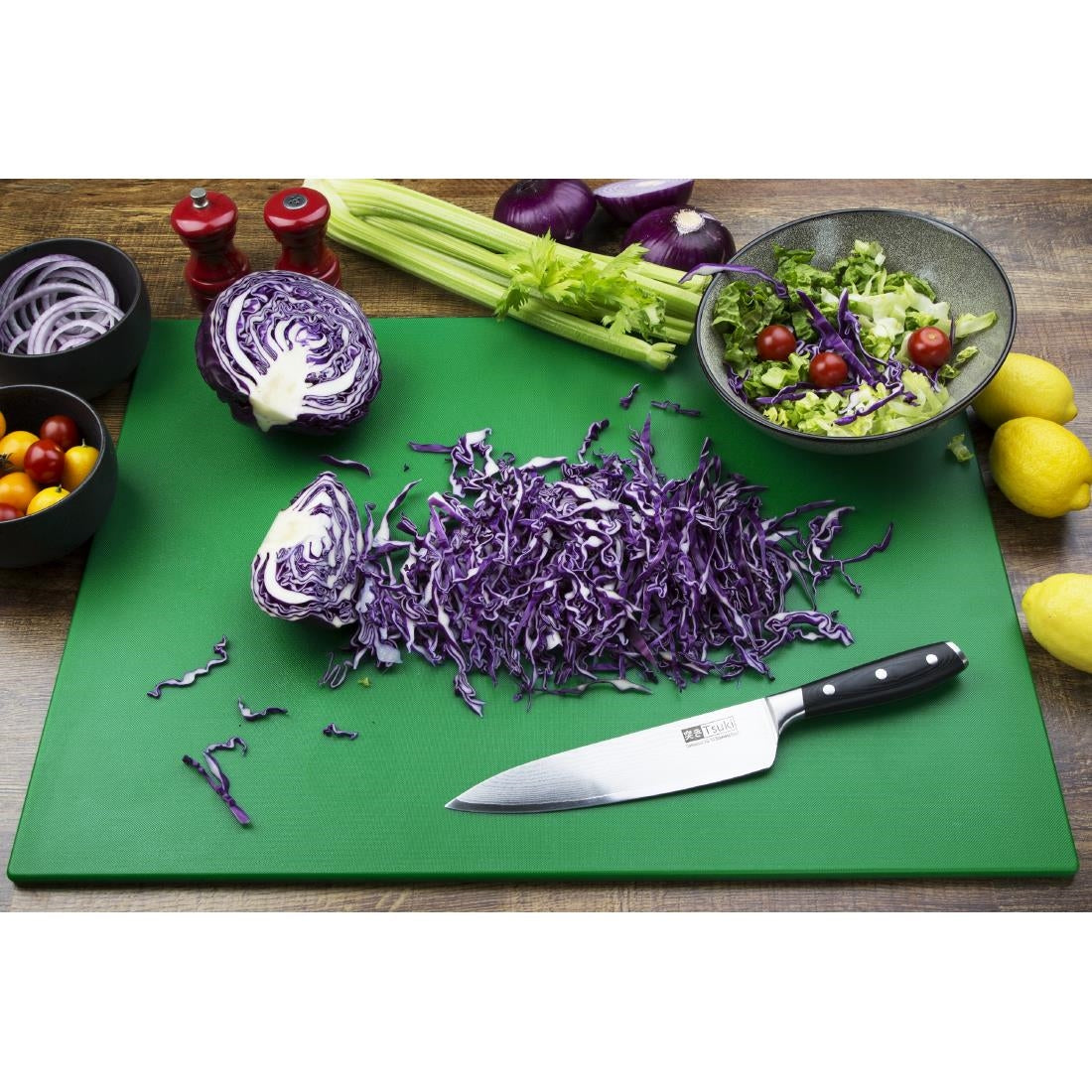 Hygiplas Low Density Chopping Board Set 600x450x10mm (Pack of 6)