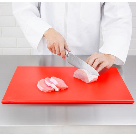 Hygiplas High Density Red Chopping Board Standard 450x300x12mm