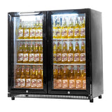 Arctica Double Hinged-Door Bottle Cooler - Black