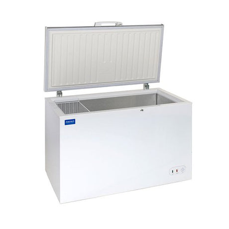 Arctica 370 Ltr Chest Freezer - White with Stainless Steel Lid