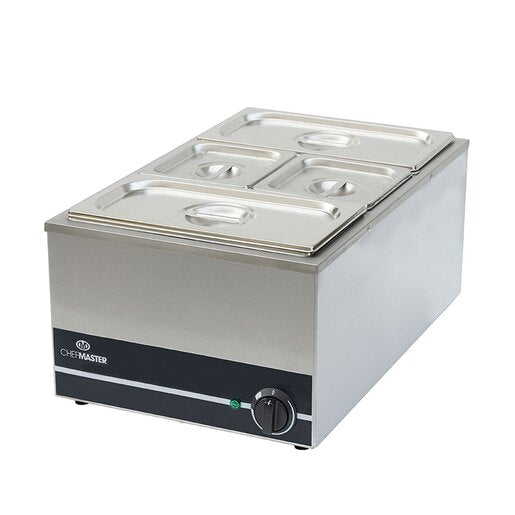 Chefmaster 1/1GN Wet Well Bain-Marie With Pans