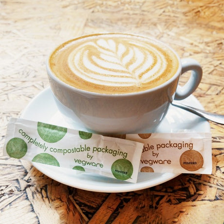 Vegware Compostable Fairtrade Brown Sugar Sticks (1000 pack)